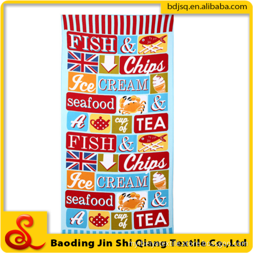 Sell like hot cakes gift beach towel Reactive print microfiber towel